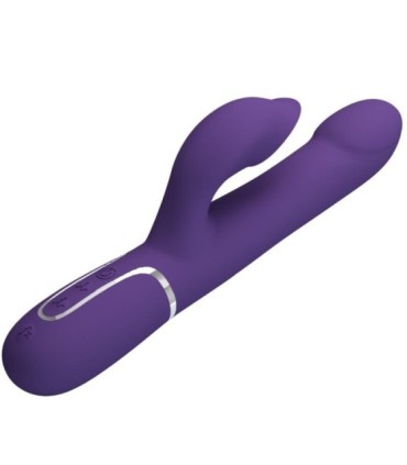 PRETTY LOVE - ZALIN VIBRADOR RABBIT PERLAS 4 EN 1 MORADO