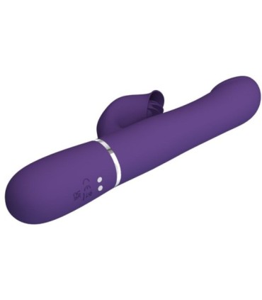 PRETTY LOVE - ZALIN VIBRADOR RABBIT PERLAS 4 EN 1 MORADO