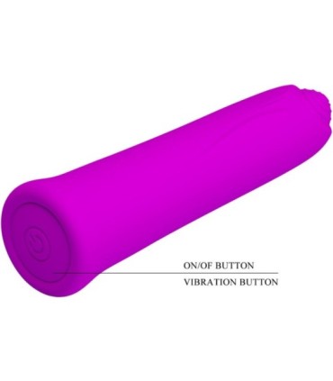 PRETTY LOVE - CURTIS MINI VIBRADOR SUPER POWER 12 VIBRACIONES SILICONA VIOLETA