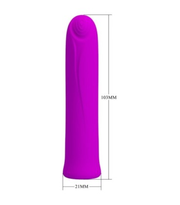 PRETTY LOVE - CURTIS MINI VIBRADOR SUPER POWER 12 VIBRACIONES SILICONA VIOLETA