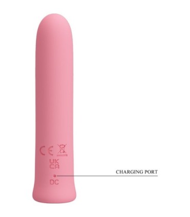 PRETTY LOVE - CURTIS MINI VIBRADOR SUPER POWER 12 VIBRACIONES SILICONA ROSA