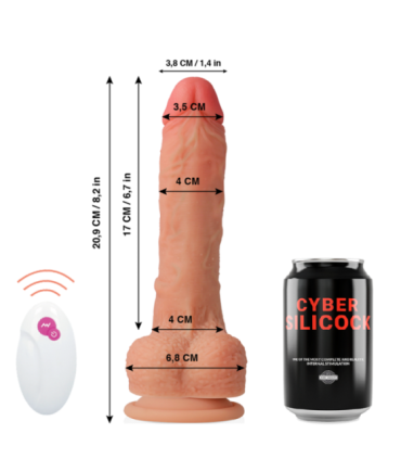 CYBER SILICOCK - REALÍSTICO CONTROL REMOTO MASTER HUCK 20.9 CM -O- 4 CM