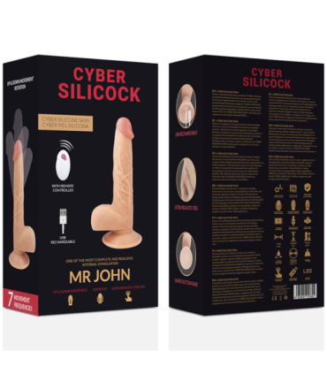 CYBER SILICOCK - REALÍSTICO CONTROL REMOTO MR JOHN 23.88 CM -O- 4.3 CM