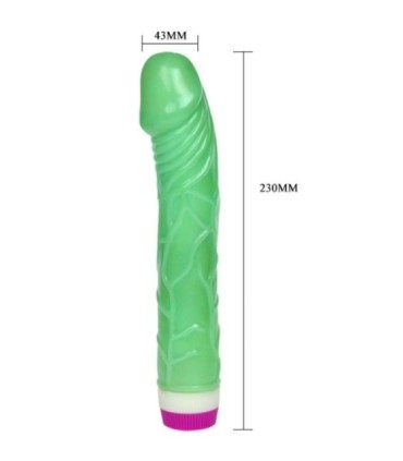 BAILE - WAVES OF PLEASURE VIBRADOR 23 CM VERDE