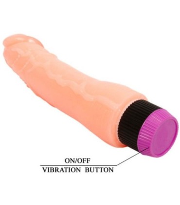 BAILE - VIBRADOR REALÍSTICO FLEXIBLE NATURAL 24 CM