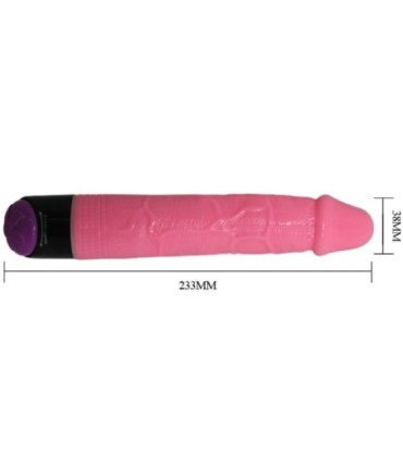 BAILE - COLORFUL SEX VIBRADOR REALÍSTICO ROSA 23 CM