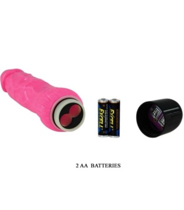 BAILE - COLORFUL SEX VIBRADOR REALÍSTICO ROSA 24 CM