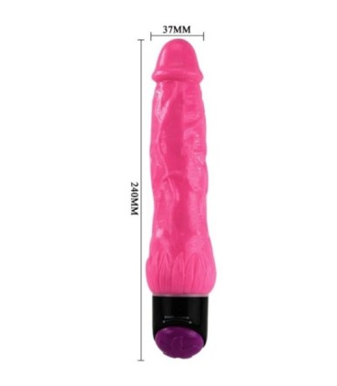 BAILE - COLORFUL SEX VIBRADOR REALÍSTICO LILA 24 CM