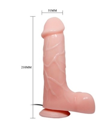 BAILE - VIBRADOR REALÍSTICO BÁRBARA NATURAL 21 CM