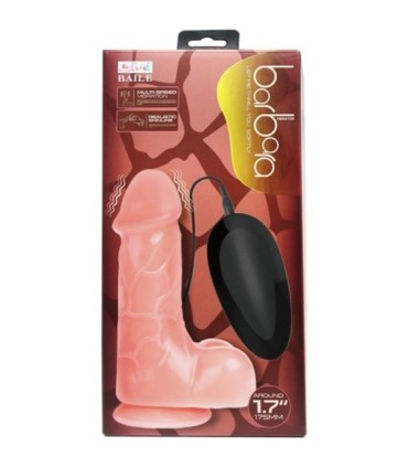 BAILE - VIBRADOR REALÍSTICO BÁRBARA NATURAL 21 CM
