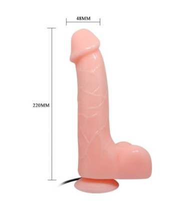 BAILE - VIBRADOR REALÍSTICO BÁRBARA NATURAL 22 CM