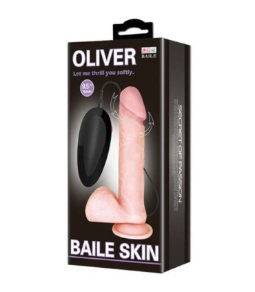 BAILE - VIBRADOR REALÍSTICO OLIVER CON FUNCION ROTACIÓN