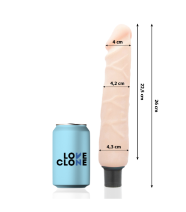 LOVECLONE - JANSEN VIBRADOR REALÍSTICO SELF LUBRICATION 26 CM -O- 4.2 CM