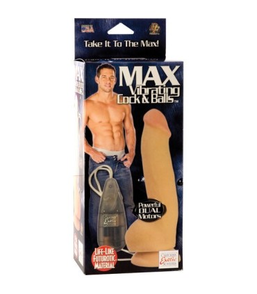 CALEXOTICS - MAX PENE REALÍSTICO CON DOBLE VIBRADOR