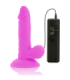 DIVERSIA - DILDO REALÍSTICO FLEXIBLE CON VIBRACIÓN MORADO 17 CM -O- 3.3 CM