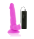 DIVERSIA - DILDO REALÍSTICO FLEXIBLE CON VIBRACIÓN LILA 18 CM -O- 4 CM