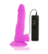 DIVERSIA - DILDO REALÍSTICO FLEXIBLE CON VIBRACIÓN LILA 18 CM -O- 4 CM