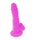 DIVERSIA - DILDO REALÍSTICO FLEXIBLE CON VIBRACIÓN LILA 18 CM -O- 4 CM