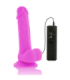 DIVERSIA - DILDO REALÍSTICO FLEXIBLE CON VIBRACIÓN LILA 20.5 CM -O- 4.2 CM