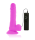 DIVERSIA - DILDO REALÍSTICO FLEXIBLE CON VIBRACIÓN LILA 20.5 CM -O- 4.2 CM