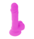 DIVERSIA - DILDO REALÍSTICO FLEXIBLE CON VIBRACIÓN LILA 20.5 CM -O- 4.2 CM