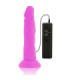 DIVERSIA - DILDO REALÍSTICO FLEXIBLE CON VIBRACIÓN LILA 23 CM -O- 4.3 CM