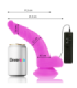 DIVERSIA - DILDO REALÍSTICO FLEXIBLE CON VIBRACIÓN LILA 21.5 CM -O- 4.5 CM