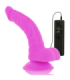 DIVERSIA - DILDO REALÍSTICO FLEXIBLE CON VIBRACIÓN LILA 21.5 CM -O- 4.5 CM