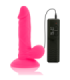 DIVERSIA - DILDO REALÍSTICO FLEXIBLE CON VIBRACIÓN ROSA 17 CM -O- 3.3 CM