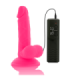 DIVERSIA - DILDO REALÍSTICO FLEXIBLE CON VIBRACIÓN ROSA 17 CM -O- 3.3 CM