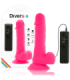 DIVERSIA - DILDO REALÍSTICO FLEXIBLE CON VIBRACIÓN ROSA 20.5 CM -O- 4.2 CM