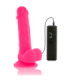 DIVERSIA - DILDO REALÍSTICO FLEXIBLE CON VIBRACIÓN ROSA 20.5 CM -O- 4.2 CM