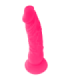 DIVERSIA - DILDO REALÍSTICO FLEXIBLE CON VIBRACIÓN ROSA 21 CM -O- 4.9 CM