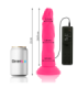 DIVERSIA - DILDO REALÍSTICO FLEXIBLE CON VIBRACIÓN ROSA 23 CM -O- 4.3 CM