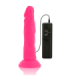 DIVERSIA - DILDO REALÍSTICO FLEXIBLE CON VIBRACIÓN ROSA 23 CM -O- 4.3 CM