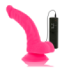 DIVERSIA - DILDO REALÍSTICO FLEXIBLE CON VIBRACIÓN ROSA 21.5 CM -O- 4.5 CM