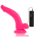 DIVERSIA - DILDO REALÍSTICO FLEXIBLE CON VIBRACIÓN ROSA 21.5 CM -O- 4.5 CM