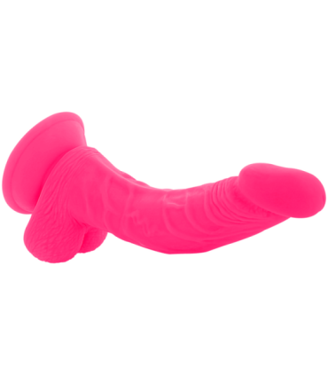 DIVERSIA - DILDO REALÍSTICO FLEXIBLE CON VIBRACIÓN ROSA 21.5 CM -O- 4.5 CM