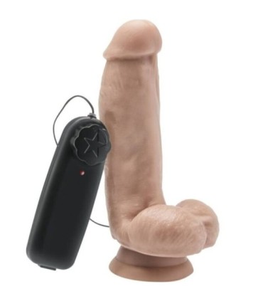 GET REAL - DILDO 12 CM CON TESTÍCULOS VIBRADOR NATURAL