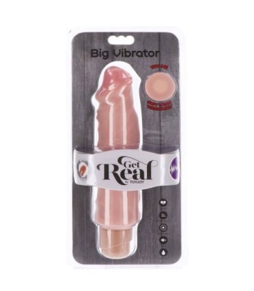 GET REAL - DUAL DENSITY BIG VIBRADOR 20,5 CM NATURAL