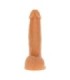 GET REAL - DILDO VIBRADOR CON BOLAS GIRATORIAS NATURAL