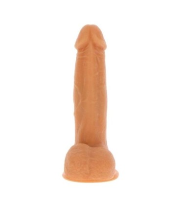 GET REAL - DILDO VIBRADOR CON BOLAS GIRATORIAS NATURAL