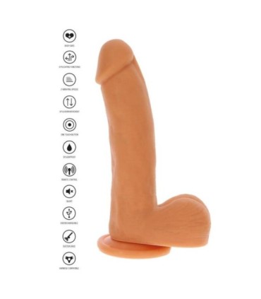 GET REAL - DILDO EMPUJE MAGNÉTICO PULSANTE NATURAL