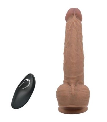PRETTY LOVE - JONATHAN DILDO SILICONA 3 VIBRACIONES + 3 MEDIDAS INSERCIÓN CONTROL REMOTO 21 CM