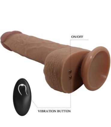 PRETTY LOVE - TOMMY DILDO REALISTA VIBRADOR 22.5 CM