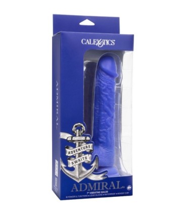 CALEXOTICS - ADMIRAL SAILOR DILDO REALÍSTICO VIBRADOR AZUL