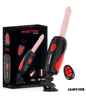 JAMYJOB - PYSTON BASE MASTURBADOR AUTOMÁTICO CON DILDO CONTROL REMOTO