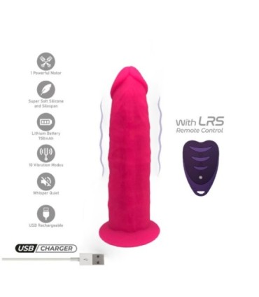 SILEXD - PENE REALÍSTICO MODELO 2 ROSA + CONTROL REMOTO LRS 17 CM