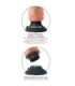 KING COCK - DILDO VIBRADOR 15.24 CM NATURAL
