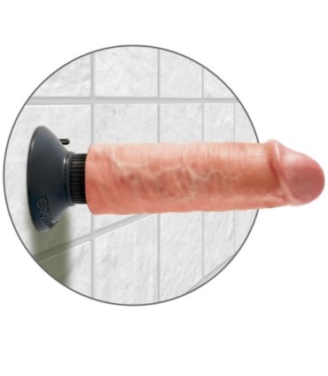KING COCK - DILDO VIBRADOR 15.24 CM NATURAL